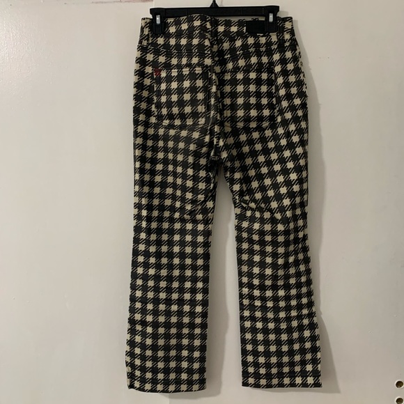 BDG Houndstooth Kick Flare Mini Cropped Pants - Picture 2 of 4